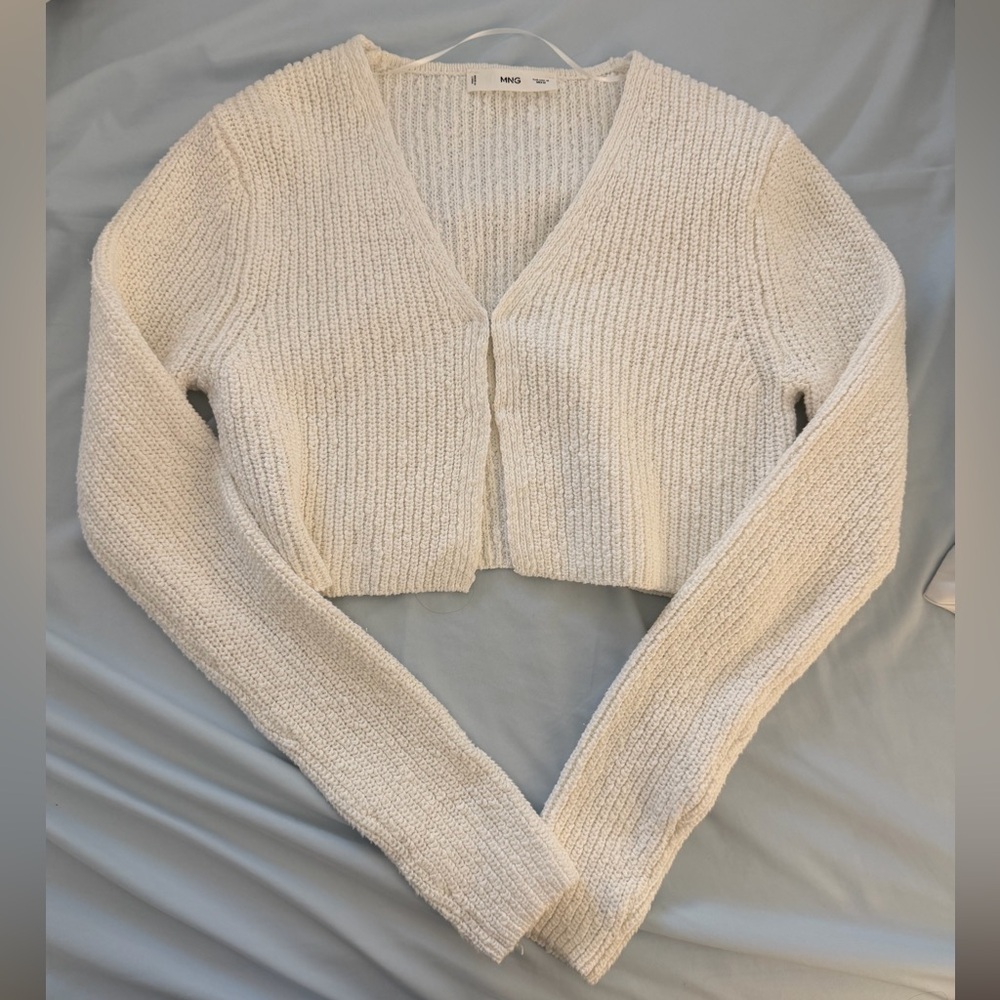 Mango V-Neck Knit Sweater
